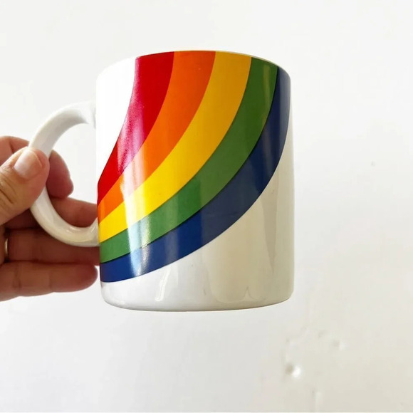 Vintage FTD Rainbow Mug 1986 Harry Styles Coffee Tea Ceramic‎ 1980s - Picture 5 of 9